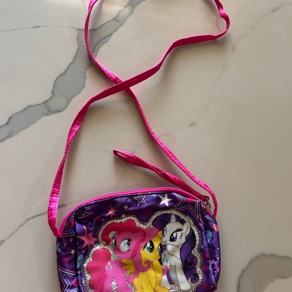 My Little Pony Hot Pink and Purple Crossbody Purse